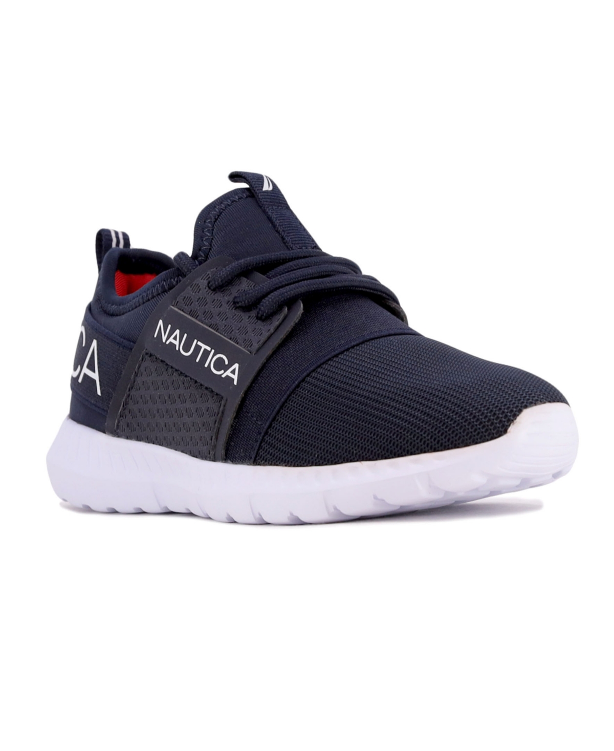 Shop Nautica Toddler And Little Boys Caraoni Casual Sneakers In White,black