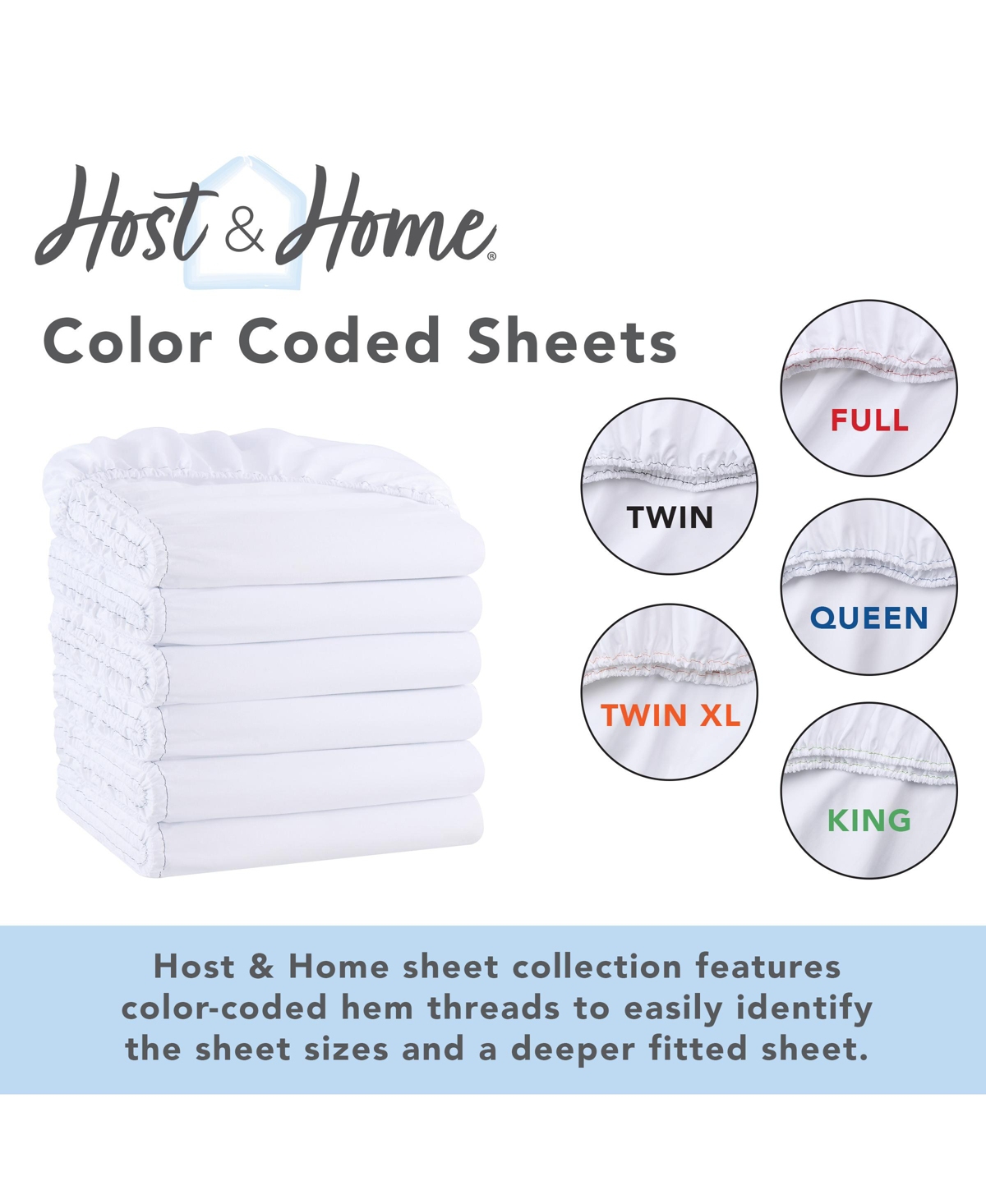 Host & Home Bulk Fitted Microfiber Sheets