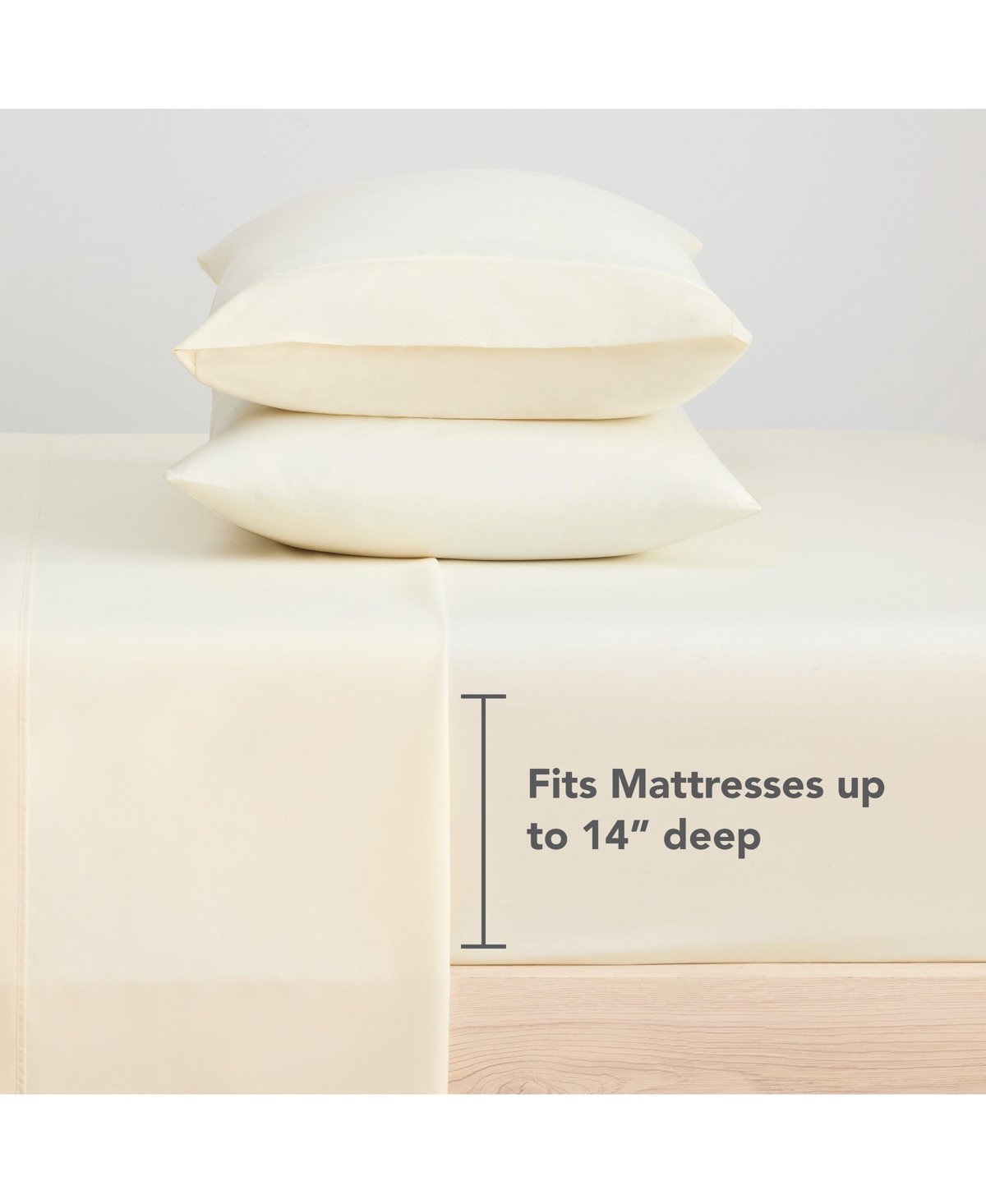 Arkwright Bulk Fitted Microfiber Sheets - (6 Pack) Color-Coded Hem Threads Bedding Essentials Supplies for Hosts of Hotel, Motel, or Rental Properties