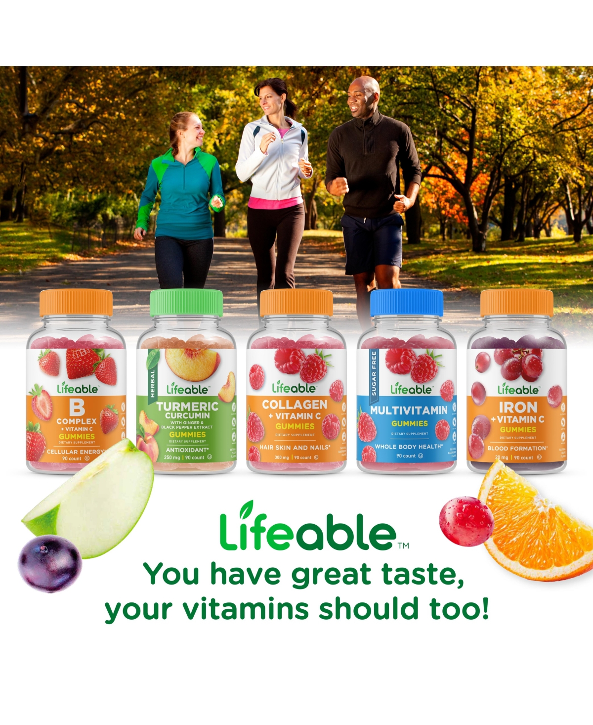 Lifeable Glucose Gummies - Raise Low Blood Sugar - Great Tasting Natural Flavor, Dietary Supplement Vitamins - Gummies
