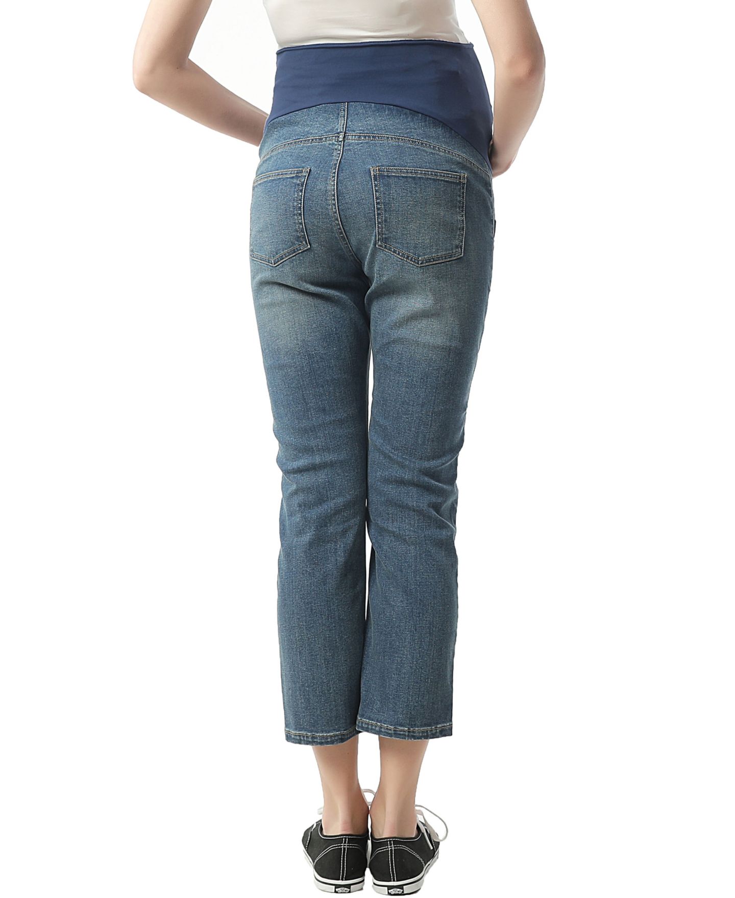 Женские джинсы kimi + kai Jodie Stretch Boyfriend Denim Jeans, цвет: Средний индиго — фото 3