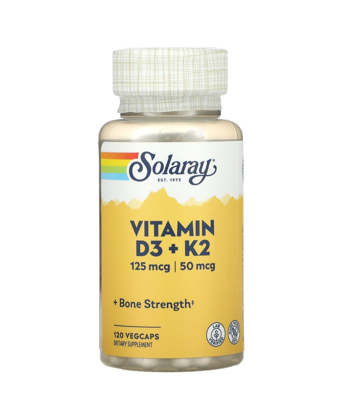 Vitamin D3 + K2 - 120 VegCaps - Assorted Pre-pack (See Table