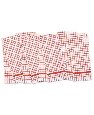 Classic Checkered Kitchen Towels (Pack of 6), 100% Cotton, 15x25 in.