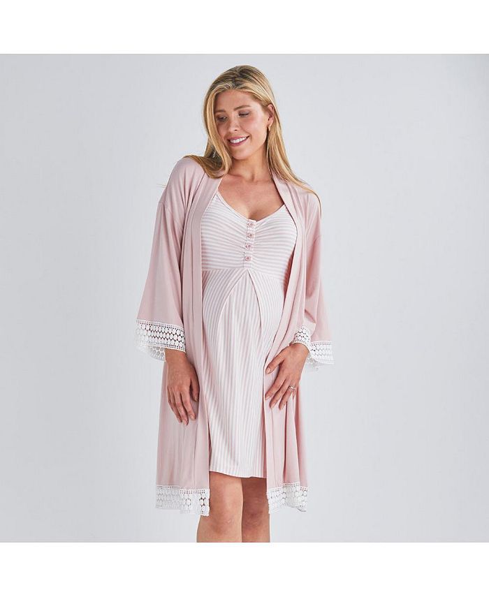 ANGEL MATERNITY Maternity Angel 3 pieces sleepwear set - Macy's