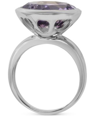 Amethyst Bezel Statement Ring (9 ct. t.w.) in Sterling Silver