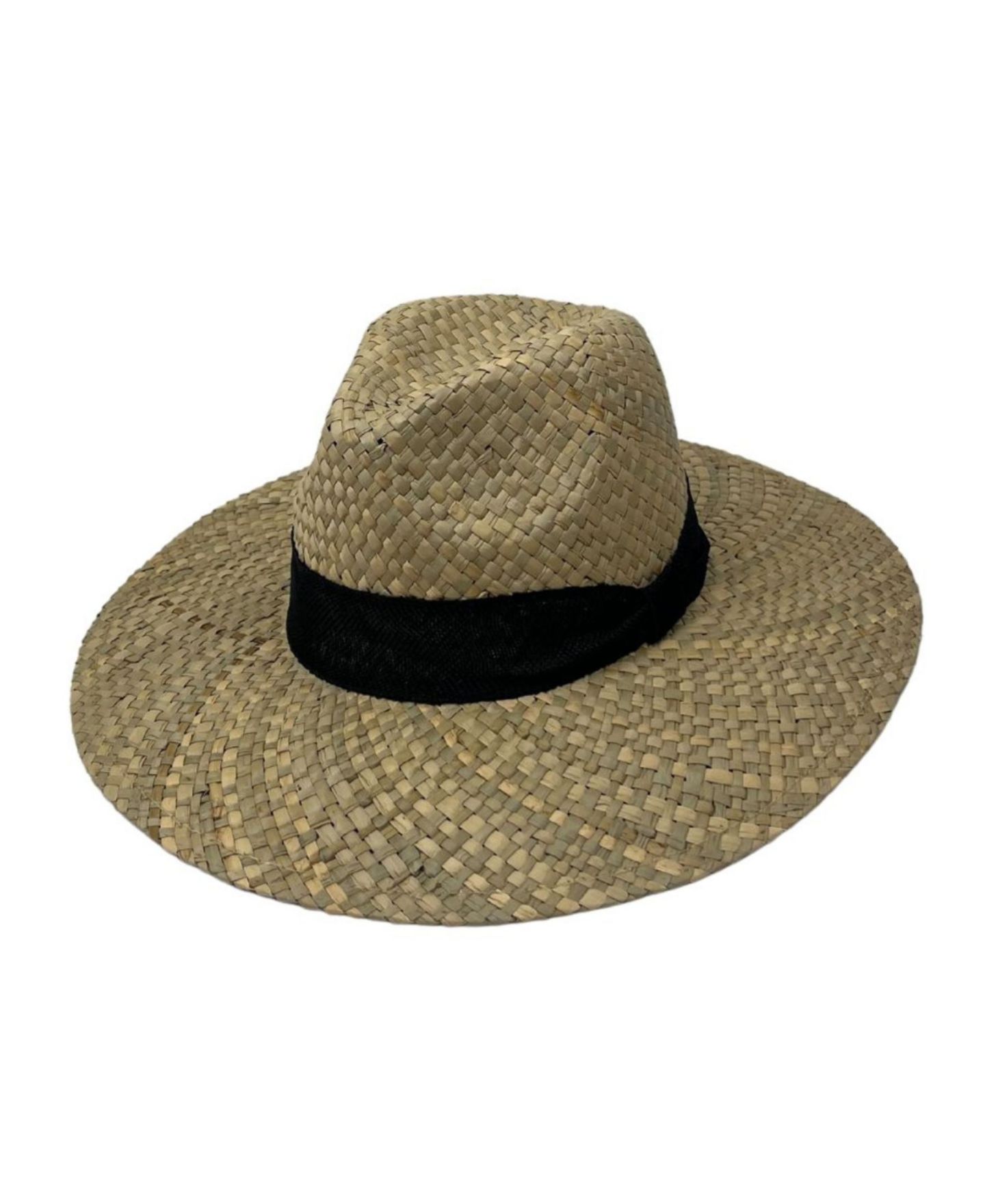 Женский головной убор Marcus Adler Trim Detail with Straw Panama Hat, цвет: Чёрный — фото 4
