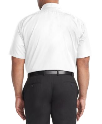 Men's Big & Tall Poplin Short Sleeve Dress Shirt