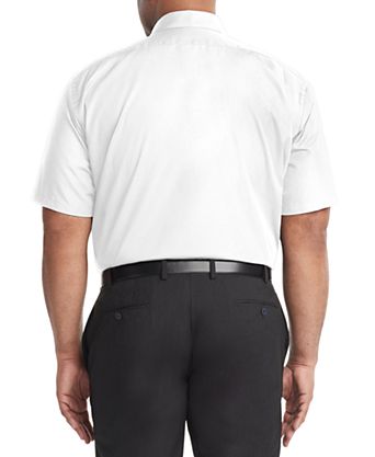 van heusen white dress shirts Men's Flex Collar Stretch Regular Fit Solid Shirt For tall fit Van Heusen | Shirts |