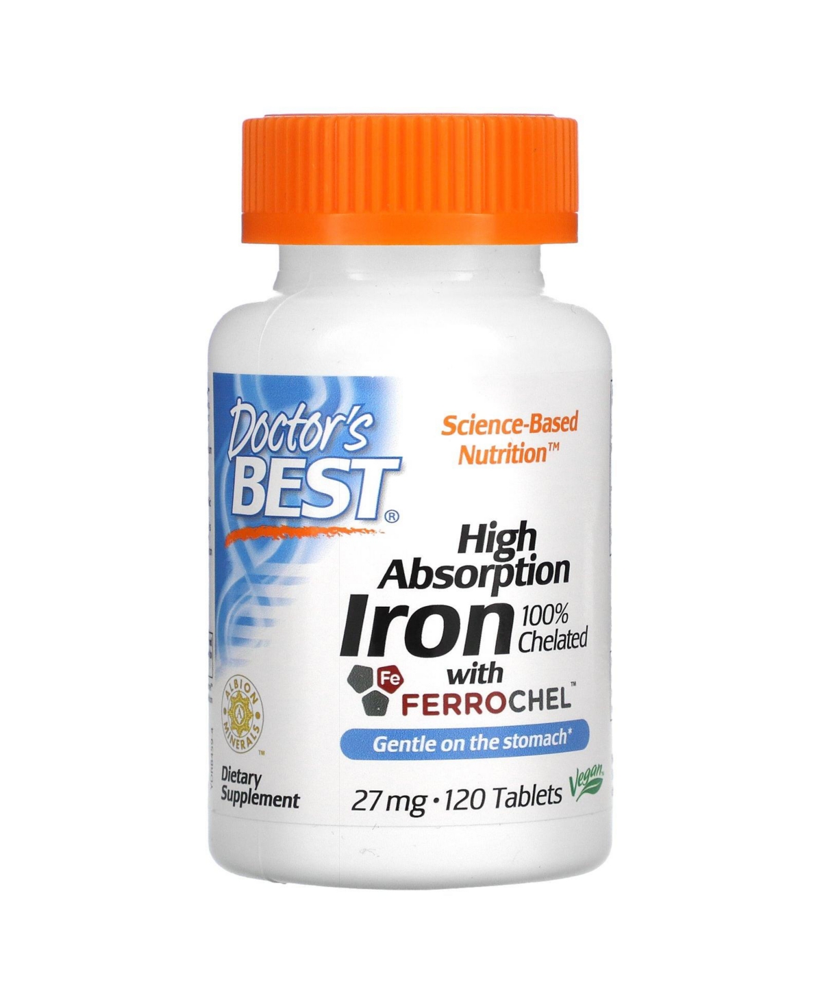 High Absorption Iron Tablet with Ferrochel, Gentle on The Stomach, Immune - Assorted Pre-pack (See Table