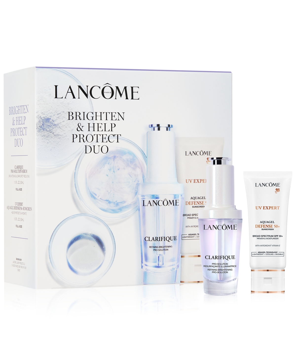 Shop Lancôme 2-pc. Brighten & Help Protect Skincare Set In No Color