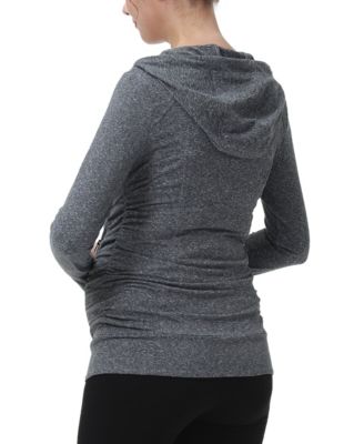 Maternity Essential Ruched Hooded Active Jacket
