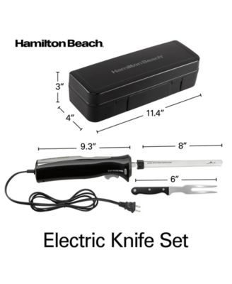 Electric Knife Set with Fork & Case - 74277G