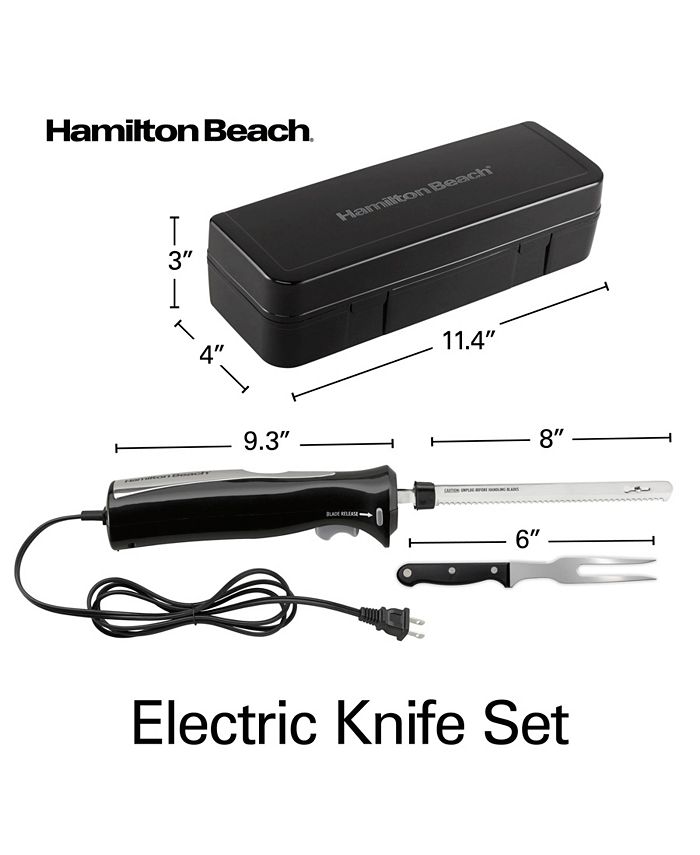 Hamilton Beach Electric Knife Set with Fork Case Macy's