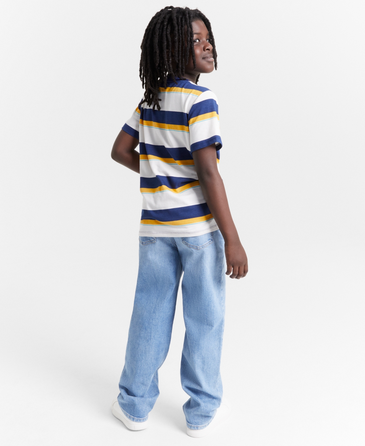 Epic Threads Little and Big Boys Rugby Striped Henley T-Shirt, Created for Macy's