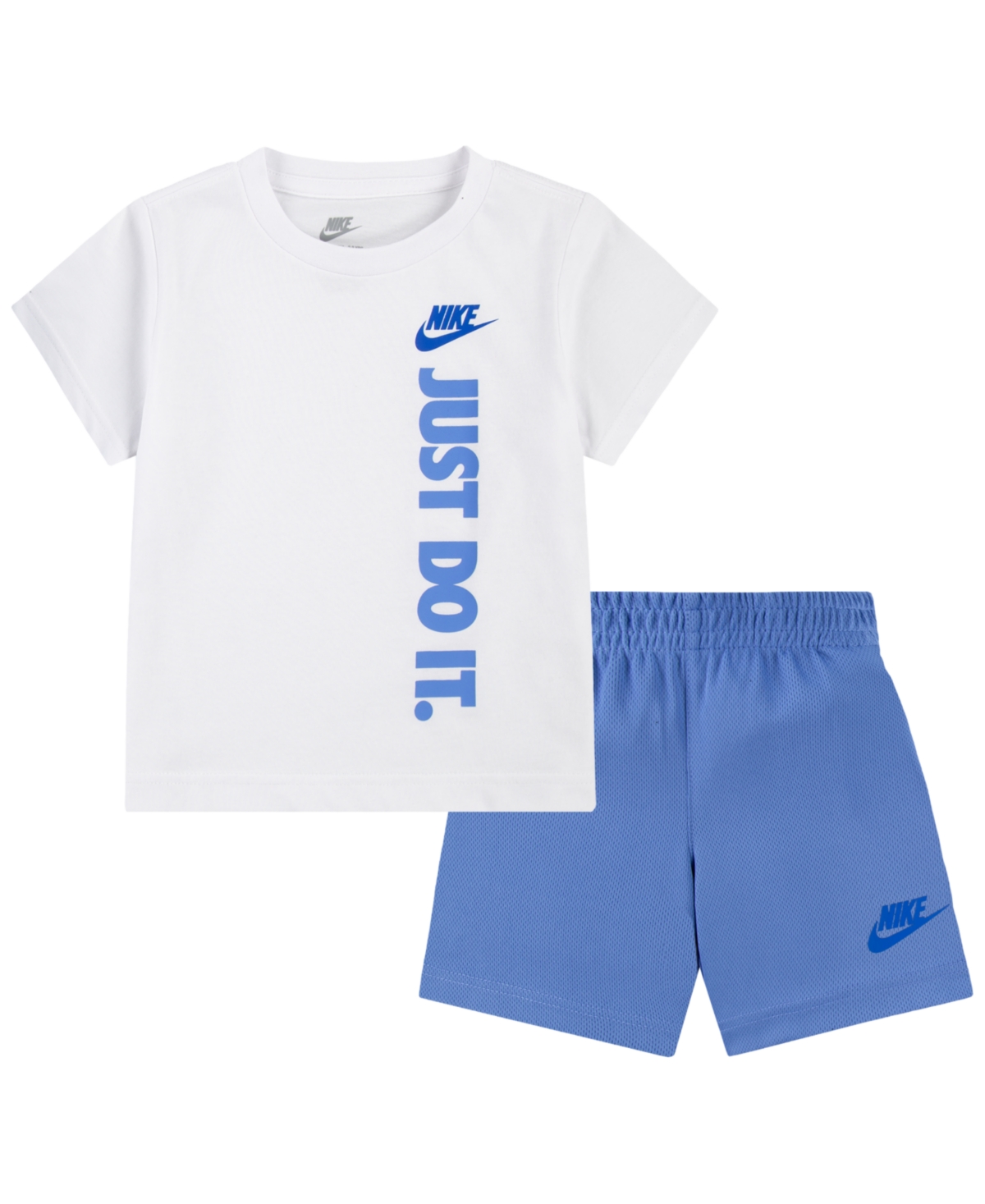 Shop Nike Toddler Boys Just Do It T-shirt And Shorts, 2 Piece Set In  Polar