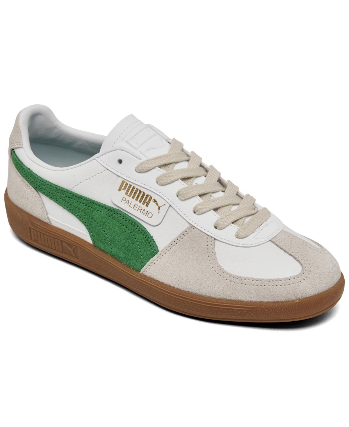 Men's Palermo Leather Casual Sneakers from Finish Line - White