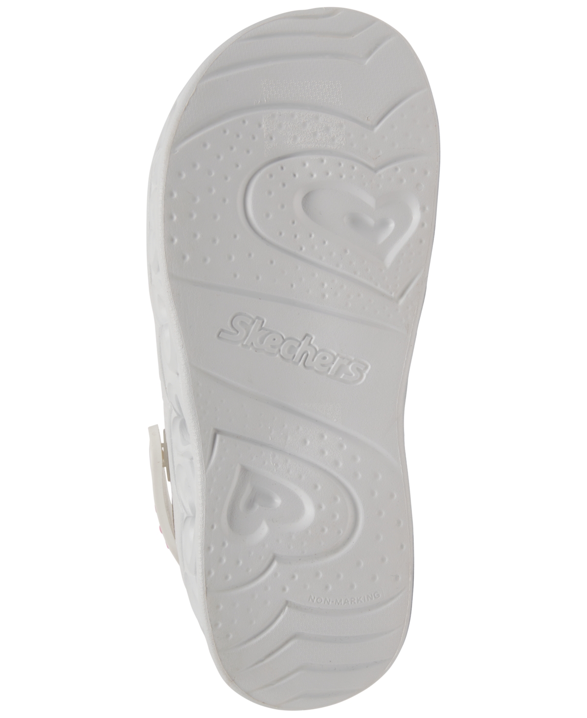Shop Skechers Little Girls' Foamies: Light Hearted Casual Slip-on Clog Shoes From Finish Line In White