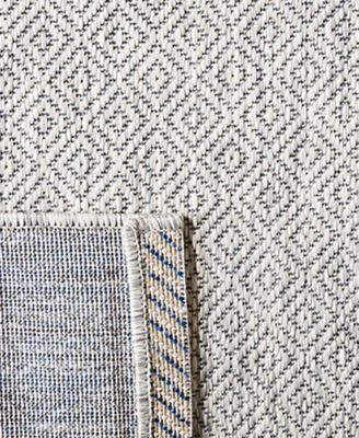 Courtyard CY8520 Gray 8' x 11' Sisal Weave Outdoor Area Rug