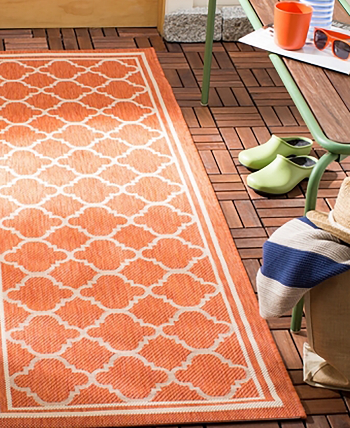 Safavieh Courtyard CY6918 Terracotta and Bone 2'7