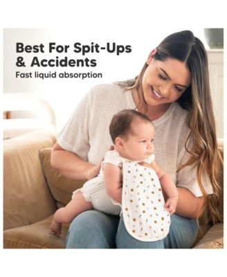 5pk Softe Muslin Burp Cloths for Baby Girls and Boys, Organic Burping Cloths for Babies, Baby Burp Clothes