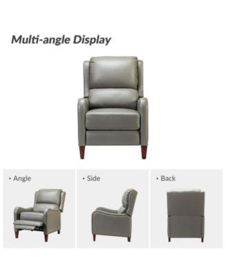 1 piece Leather Pushback Recliner chair
