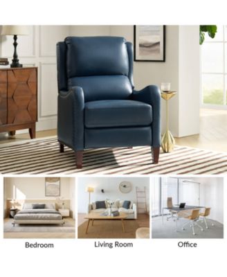 1 piece Leather Pushback Recliner chair