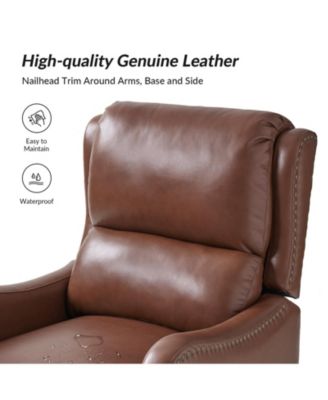 1 piece Leather Pushback Recliner chair