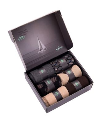 Men's Earthy Haze Dress Crew Socks 6 Pack