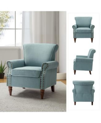 Mooresville Upholstered Armchair with Solid Wood Legs