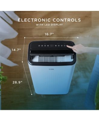 Portable Air Conditioner 12,000 BTU Air Conditioner Unit with Dehumidifier & Fan, AC Unit Cools up to 550 Square Feet, Indoor Air Conditioner with 2 Remote Controls, White