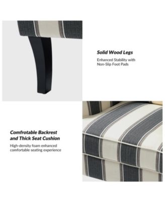 Herrera Classic Upholstered Armchair with Nail Head Trim