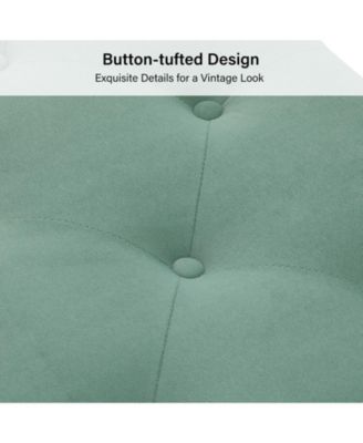 Kajana Transitional Velvet Upholstered Flip Top Storage Bench