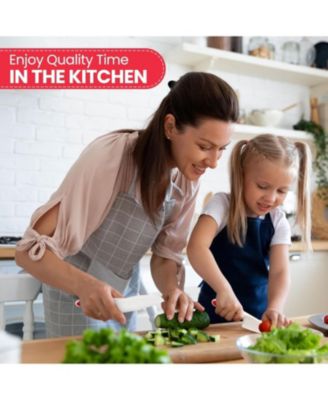 3-Piece Kids Knife Set for Real Cooking & Baking with Serrated Edges