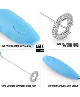 Handheld Electric Coffee Frother Drink Mixer with Batteries Included