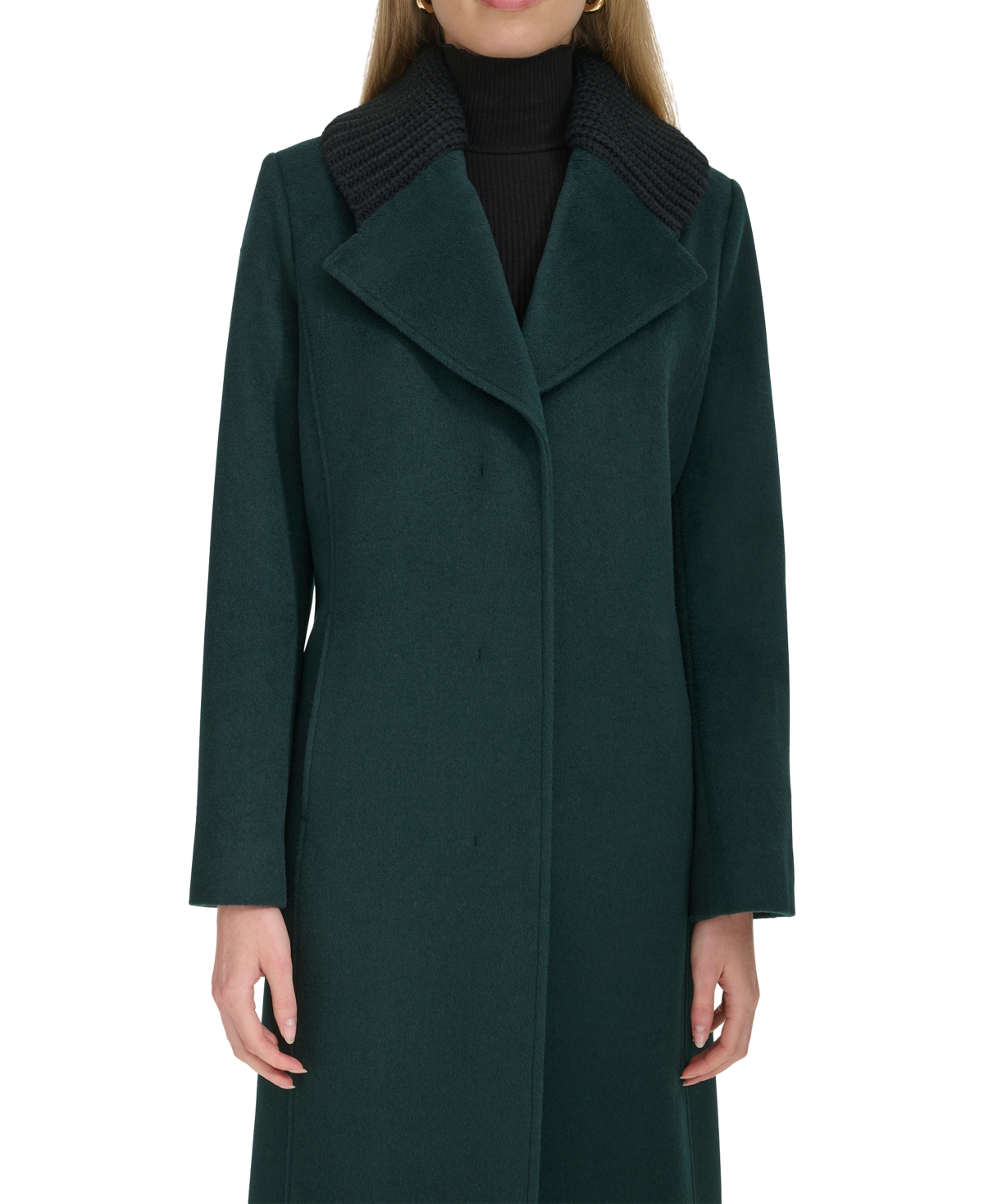 Cole Haan Women's Shawl Collar Wool-Blend Coat