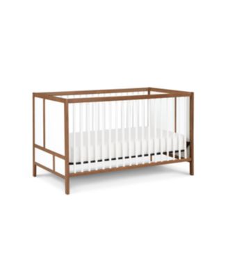 Pixie Finn 3-in-1 Convertible Crib in Walnut/White