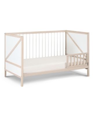 Pixie Zen 3-in-1 Convertible Crib in Washed Natural/White
