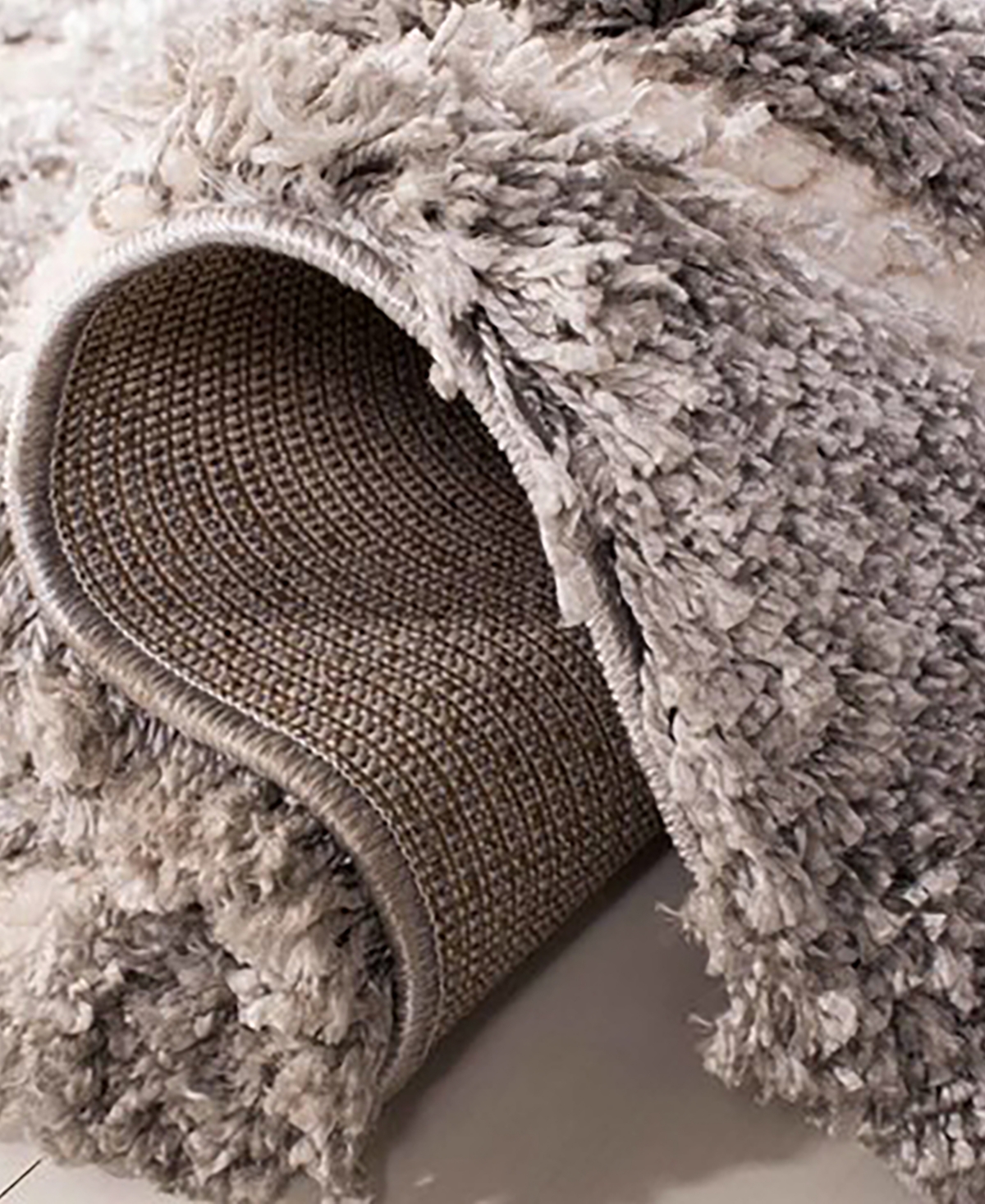 Safavieh Adriana Shag ARG780and Cream Area Rug - Light Gray