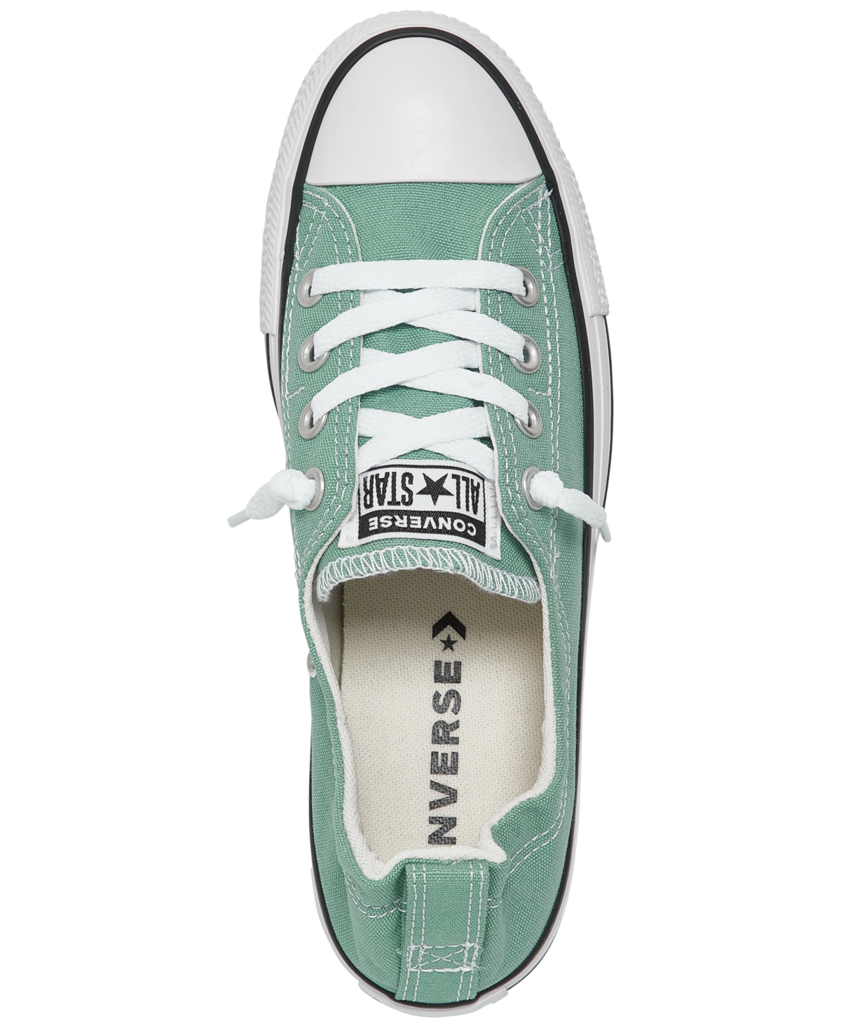 Shop Converse Women's Chuck Taylor All Star Shoreline Low Casual Sneakers From Finish Line In Herby,white,black