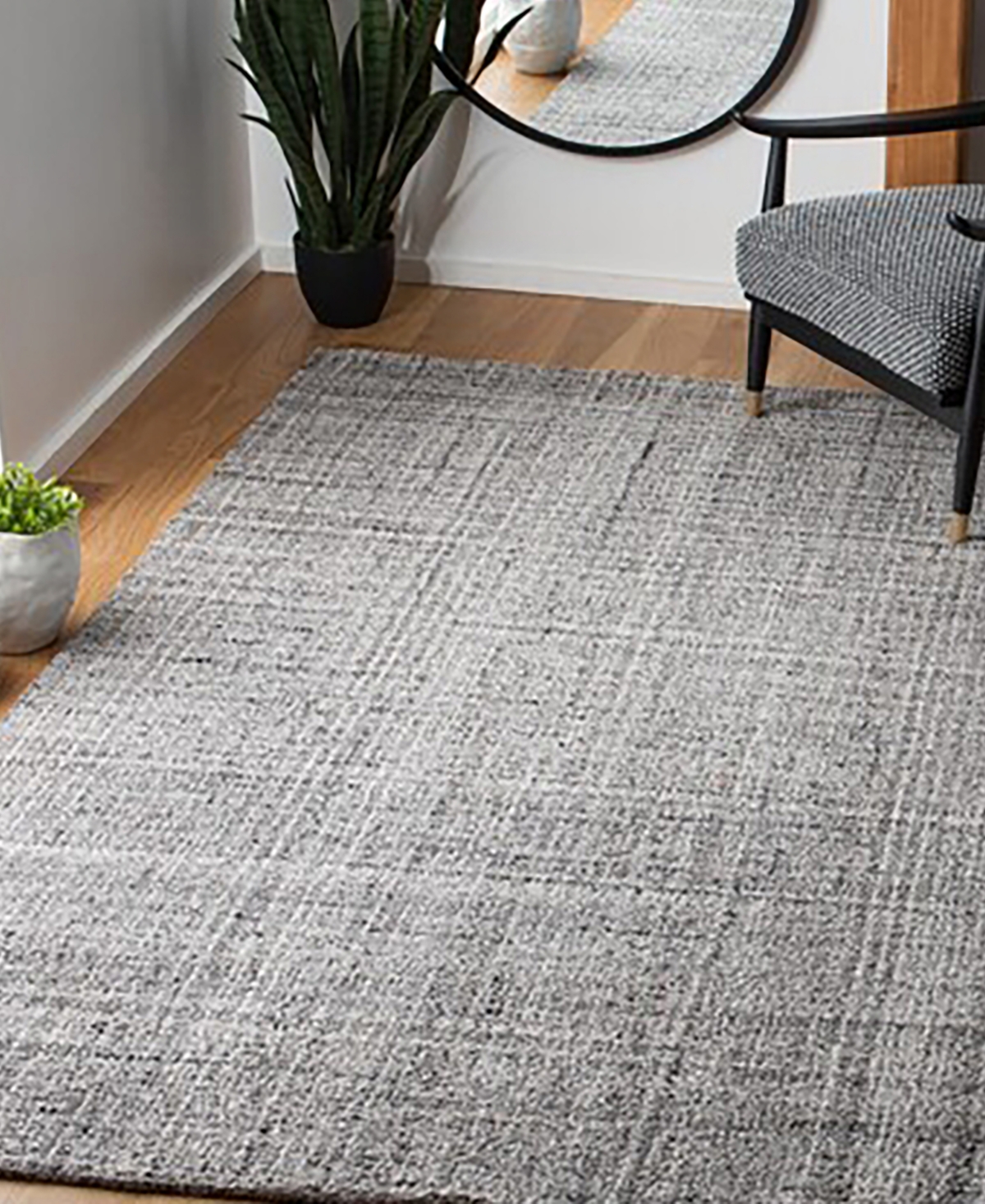 Safavieh Abstract 604and Black Area Rug - Gray