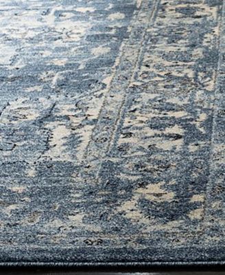 Charleston CHL411 Navy and Creme 8' x 10' Area Rug