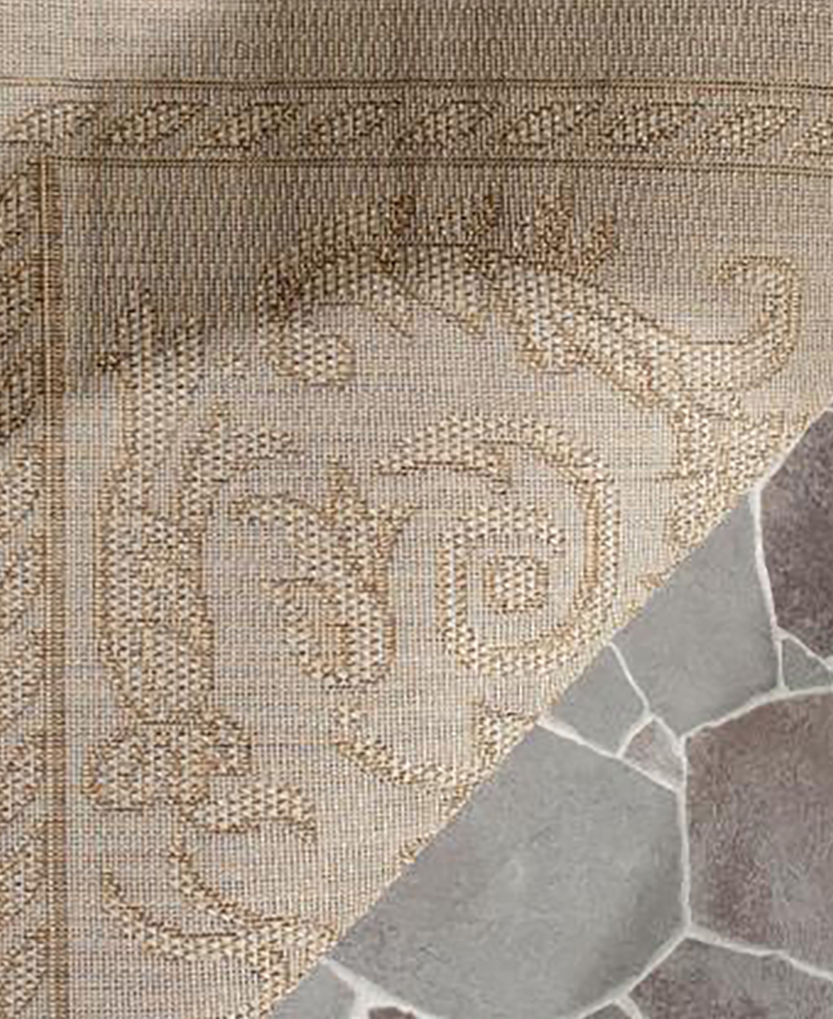 Safavieh Courtyard CY1356 Natural and Brown 5'3" x 7'7" Outdoor Area Rug