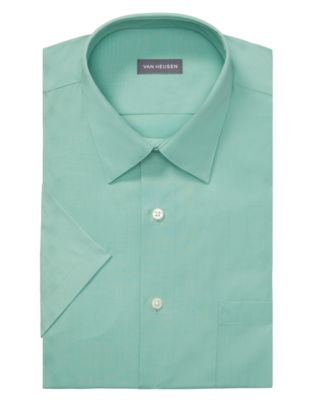 Poplin Solid Short-Sleeve Dress Shirt