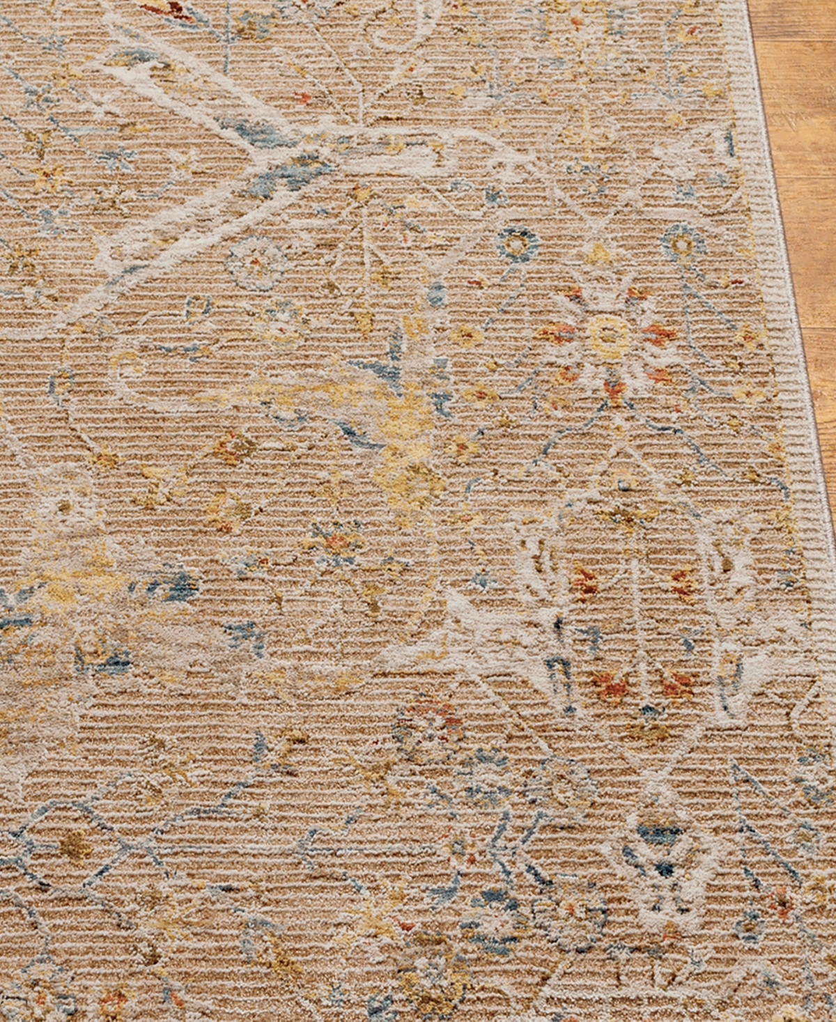 Surya Reina Ren-2300 5'3x5'3 Round Area Rug In Tan