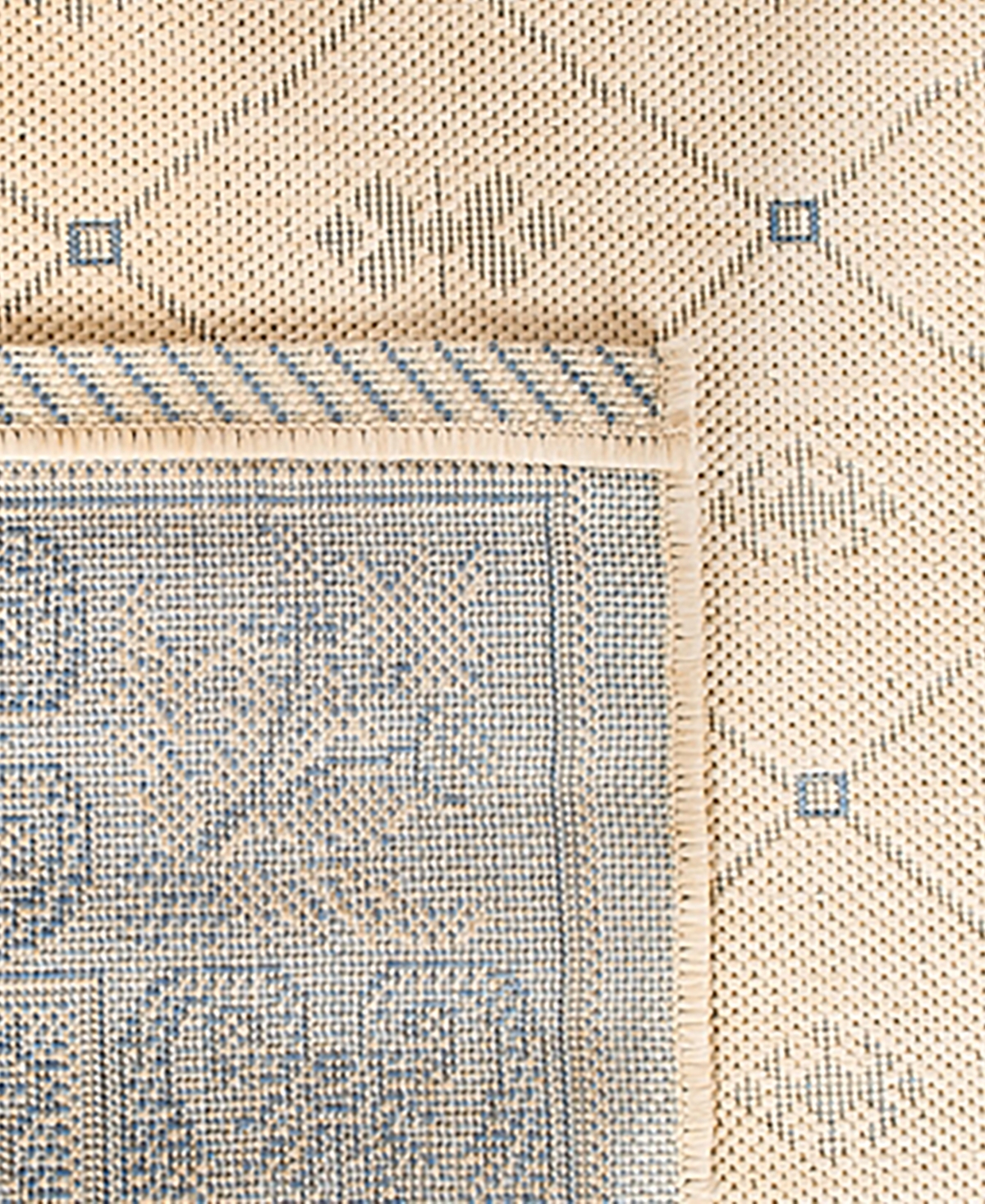 Safavieh Courtyard CY2326 Natural and Blue 5'3" x 7'7" Outdoor Area Rug