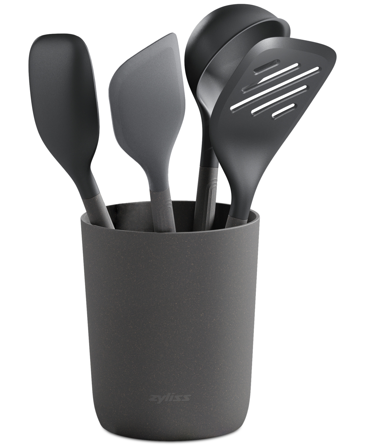 ZYLISS 5-PC. SILICONE & NYLON UTENSIL AND STORAGE CONTAINER SET 