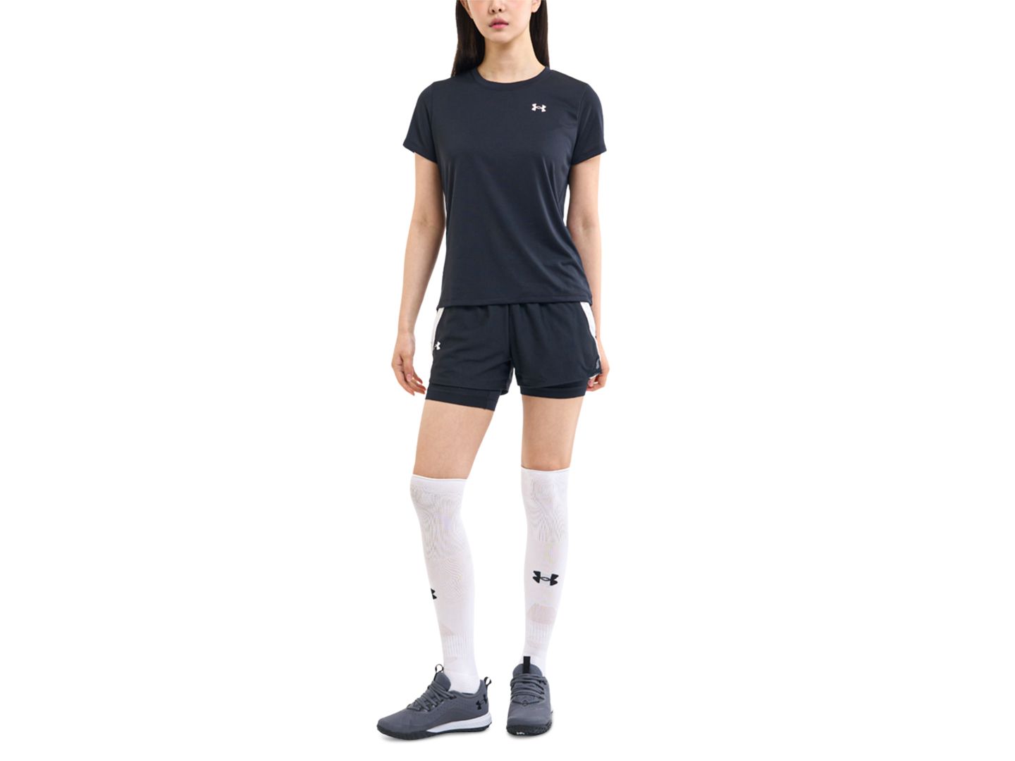 Женская футболка Under Armour UA Tech Short-Sleeve T-Shirt, цвет: Чёрный — фото 2