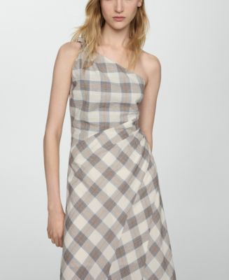 green emerald velvet dress Blair Checkered Dress main image 0