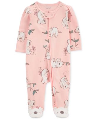 Baby Boys and Baby Girls 2-Way Zip Sleep and Play Coverall