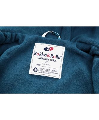 Toddler Boys Fleece Lined Windbreaker Rain Jacket